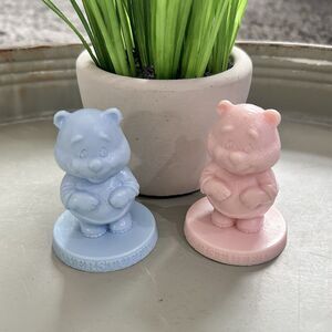 Vintage The Good Stuff Gang Overstuffd Blue & Pink Best Figures 1985 Wendys Toys